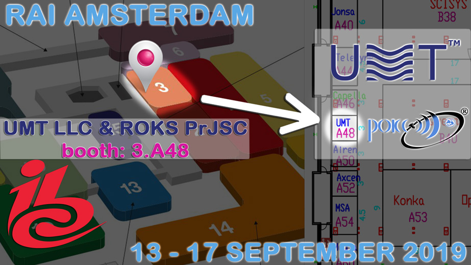 Map of ROKS and UMT's location at IBC2019